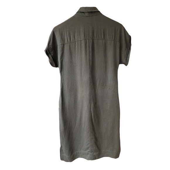 J. Crew Dress 100% Lyocell Short Sleeve Button Front Casual/Workwear - Picture 2 of 3